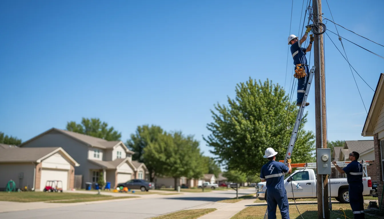 Residential electrician providing installation services in Murray, IA
